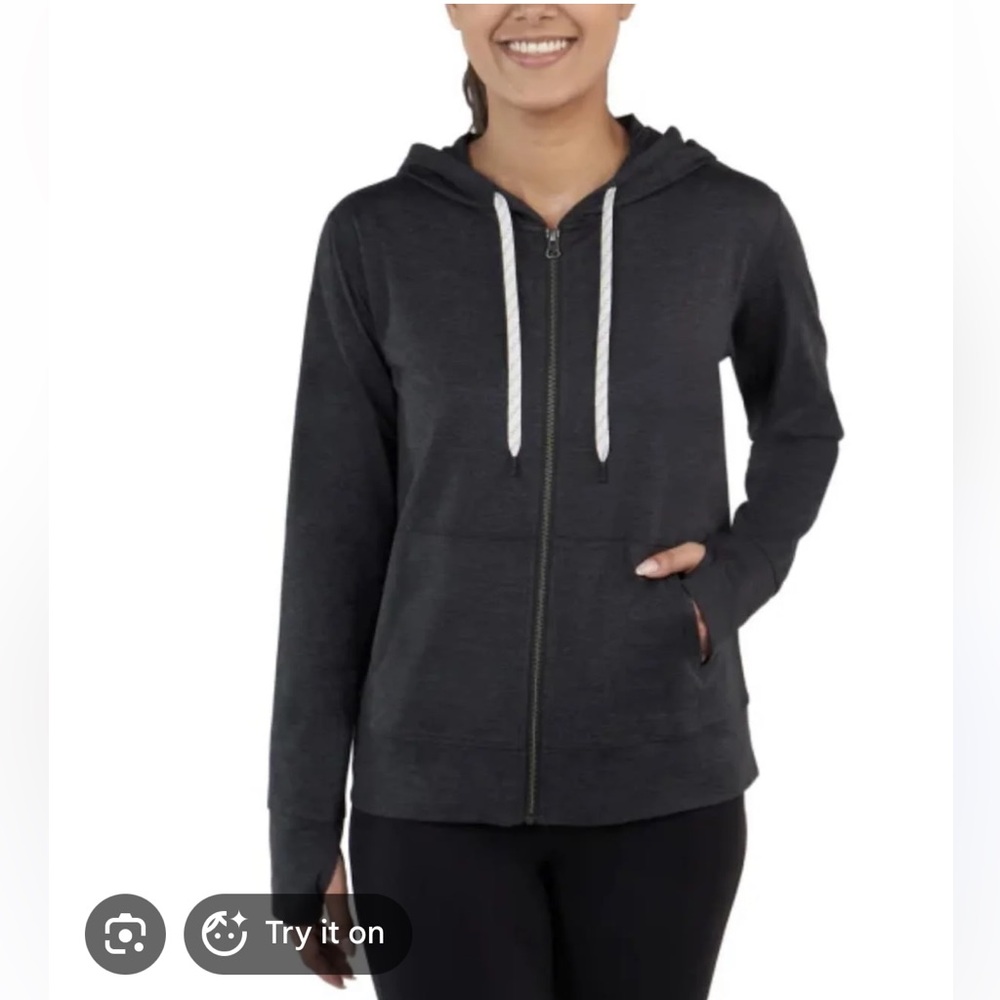 Kirkland Signature Women Lightweight Zip Up Hoodie